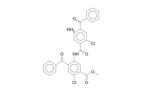 Benzamide, 5-amino-4-benzoyl-N-(2'-benzoyl-4'-chloro-5'-methoxycarbonylphenyl)-2-chloro-