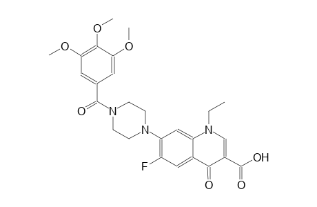 1-ethyl-6-fluoro-4-oxo-7-[4-(3,4,5-trimethoxybenzoyl)-1-piperazinyl]-1,4-dihydro-3-quinolinecarboxylic acid