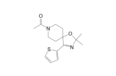 1-Oxa-3,8-diazaspiro[4.5]dec-3-ene, 8-acetyl-2,2-dimethyl-4-(2-thienyl)-