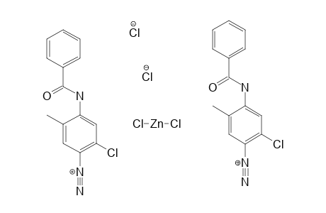 4-benzamido-2-chloro-5-methylbenzenediazonium dichlorozinc dichloride