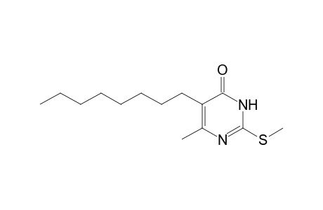 4(1H)-Pyrimidinone, 6-methyl-2-(methylthio)-5-octyl-