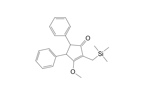 3-Methoxy-4,5-diphenyl-2-(trimethylsilylmethyl)cyclopent-2-en-1-one