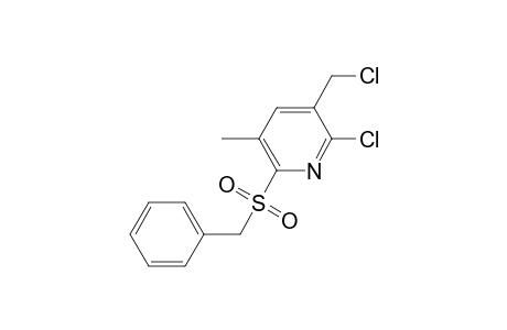 2-Chloro-3-chloromethyl-5-methyl-6-(phenylmethylsulfonyl)pyridine