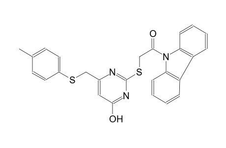 4-pyrimidinol, 2-[[2-(9H-carbazol-9-yl)-2-oxoethyl]thio]-6-[[(4-methylphenyl)thio]methyl]-