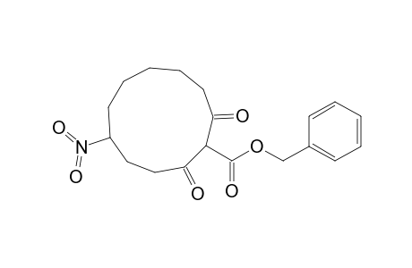 Cycloundecanecarboxylic acid, 5-nitro-2,11-dioxo-, phenylmethyl ester