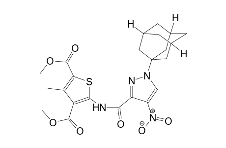 dimethyl 5-({[1-(1-adamantyl)-4-nitro-1H-pyrazol-3-yl]carbonyl}amino)-3-methyl-2,4-thiophenedicarboxylate