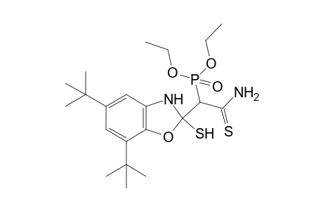 Diethyl (2-amino-1-(5,7-di-tert-butyl-2-mercapto-2,3-dihydrobenzo[d]oxazol-2-yl)-2-thioxoethyl)phosphonate