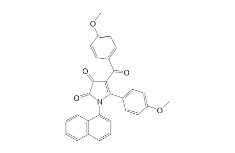4-(4-METHOXYBENZOYL)-5-(4-METHOXYPHENYL)-1-(1-NAPHTHYL)-2,3-DIHYDRO-1H-PYRROLE-2,3-DIONE