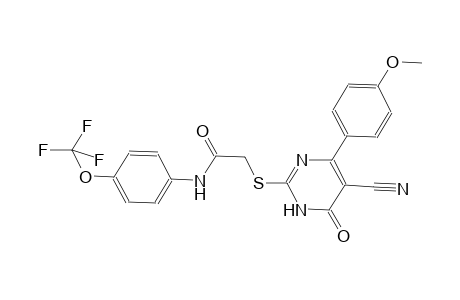 acetamide, 2-[[5-cyano-1,6-dihydro-4-(4-methoxyphenyl)-6-oxo-2-pyrimidinyl]thio]-N-[4-(trifluoromethoxy)phenyl]-