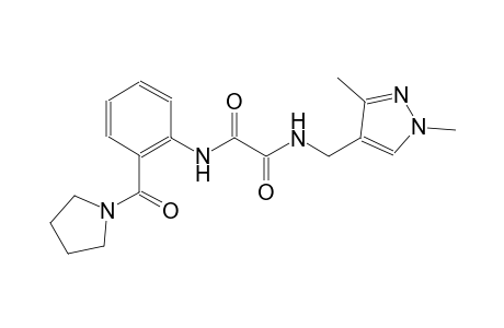 ethanediamide, N~1~-[(1,3-dimethyl-1H-pyrazol-4-yl)methyl]-N~2~-[2-(1-pyrrolidinylcarbonyl)phenyl]-