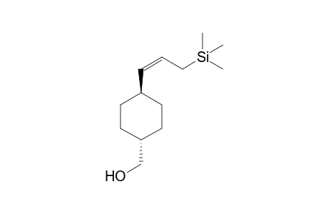 trans-4-[(Z)-3-(Trimethylsilyl)prop-1-en-1-yl]cyclohexylmethanol