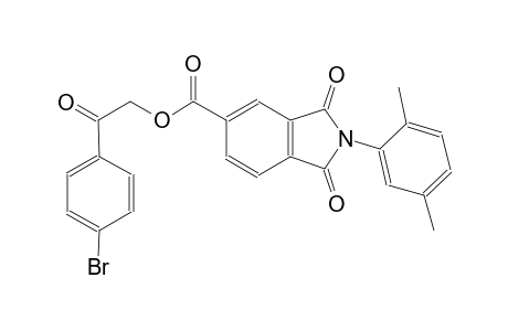 1H-isoindole-5-carboxylic acid, 2-(2,5-dimethylphenyl)-2,3-dihydro-1,3-dioxo-, 2-(4-bromophenyl)-2-oxoethyl ester