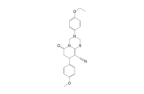 2H,6H-pyrido[2,1-b][1,3,5]thiadiazine-9-carbonitrile, 3-(4-ethoxyphenyl)-3,4,7,8-tetrahydro-8-(4-methoxyphenyl)-6-oxo-