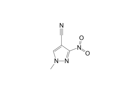 1H-Pyrazole-4-carbonitrile, 1-methyl-3-nitro-