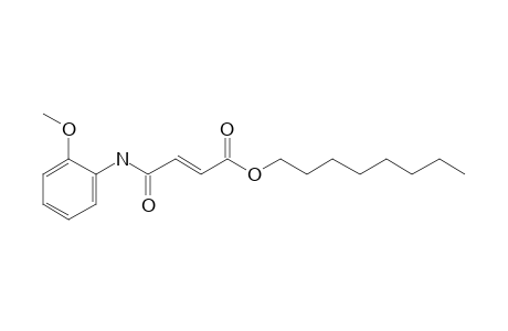 Fumaric acid, monoamide, N-(2-methoxyphenyl)-, octyl ester