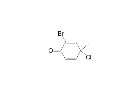 2,5-Cyclohexadien-1-one, 2-bromo-4-chloro-4-methyl-