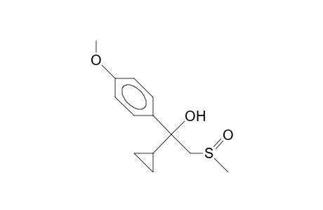 A-(4-Methoxy-phenyl)-A-(methylsulfinyl)methyl-cyclopropanemethanol