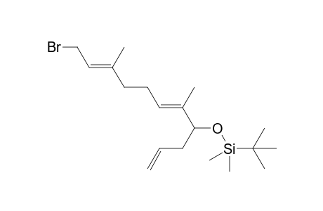 (((5E,9E)-11-Bromo-5,9-dimethylundeca-1,5,9-trien-4-yl)oxy)(tert-butyl)dimethylsilane