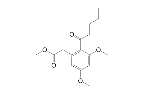 3,5-DIMETHOXY-2-PENTANOYL-PHENYLACETIC-ACID-METHYLESTER
