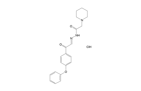 1-PIPERIDINEACETIC ACID, p-PHENOXYPHENACYLIDENEHYDRAZIDE, HYDROCHLORIDE