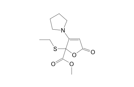2-(ethylthio)-5-keto-3-pyrrolidin-1-yl-furan-2-carboxylic acid methyl ester