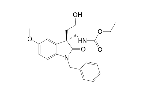(R)-1-Benzyl-3-(2-hydroxyethyl)-3-(ethyloxycarbonylaminomethyl)-5-methoxy-2-oxindole