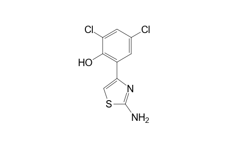 Phenol, 2-(2-amino-4-thiazolyl)-4,6-dichloro-