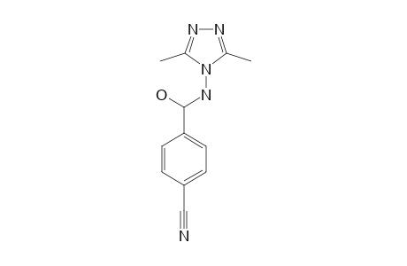 (4-CYANOPHENYL)-(4H-3,5-DIMETHYL-1,2,4-TRIAZOLE-4-YLAMINO)-METHANOL