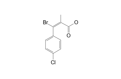 (E)-BETA-(4-CHLOROPHENYL)-BETA-BROMO-ALPHA-METHYLACRYLIC-ACID