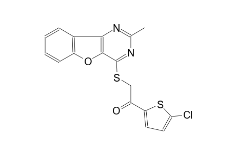 1-(5-chloro-2-thienyl)-2-[(2-methyl[1]benzofuro[3,2-d]pyrimidin-4-yl)sulfanyl]ethanone