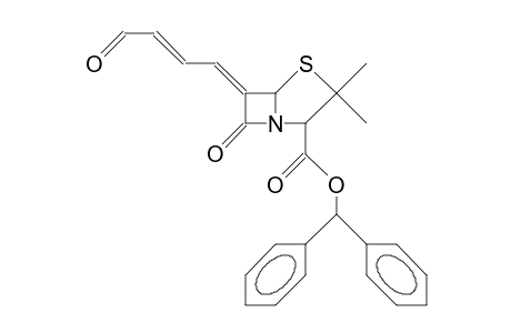 Ee-6-(4'-oxo-but-2'-enylidene)-penicillanic acid,  benzhydryl ester