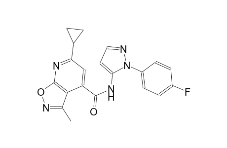 isoxazolo[5,4-b]pyridine-4-carboxamide, 6-cyclopropyl-N-[1-(4-fluorophenyl)-1H-pyrazol-5-yl]-3-methyl-
