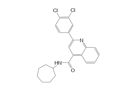 N-cycloheptyl-2-(3,4-dichlorophenyl)-4-quinolinecarboxamide