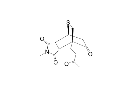 (3AS*,4R*,7R*,7AS*)-3A,4,7,7A-TETRAHYDRO-2-METHYL-1,3,8-TRIOXO-7-(3-OXOBUTYL)-4,7-ETHENOTHIOPYRANO-[3,4-C]-PYRROLE-1,3(2H,6H)-DION