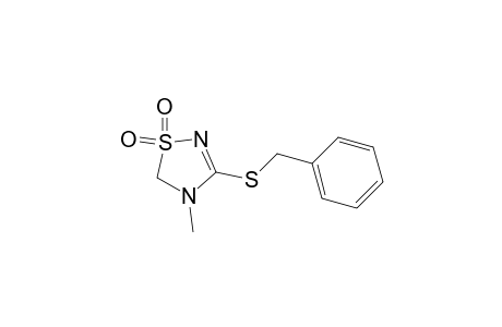 3-Benzylthio-4-methyl-4,5-dihydro-1,2,4-thiadiazole 1,1-dioxide