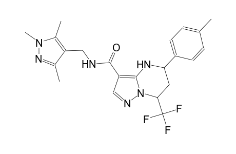 5-(4-methylphenyl)-7-(trifluoromethyl)-N-[(1,3,5-trimethyl-1H-pyrazol-4-yl)methyl]-4,5,6,7-tetrahydropyrazolo[1,5-a]pyrimidine-3-carboxamide