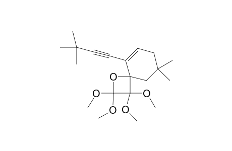 6,6-Dimethyl-9-(3,3-dimethylbutynyl)-2,2,3,3-(tetramethoxy)spiro[1-oxacyclobutane-2,6'-cyclohexene]