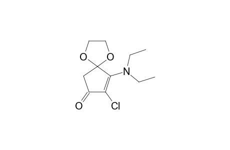 3-DIETHYLAMINO-2-CHLORO-4,4-ETHYLENEDIOXY-CYClOPENT-2-EN-1-ONE