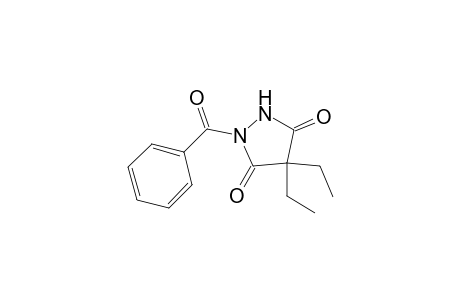 1-Benzoyl-4,4-diethyl-3,5-pyrazolidinedione