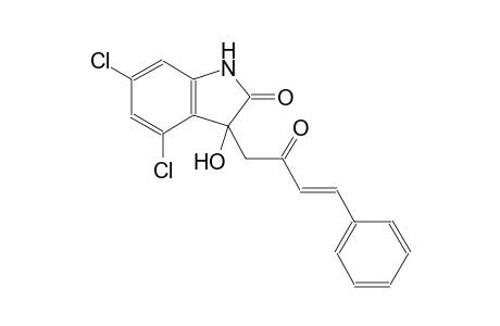 4,6-dichloro-3-hydroxy-3-[(3E)-2-oxo-4-phenyl-3-butenyl]-1,3-dihydro-2H-indol-2-one