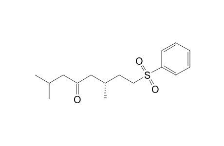 (-)-(6R)-8-Benzenesulfonyl-2,6-dimethyloctan-4-one