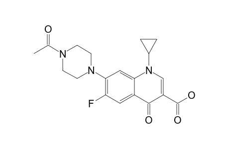 7-(4-ACETYLPIPERAZIN-1-YL)-1-CYCLOPROPYL-6-FLUORO-1,4-DIHYDRO-4-OXOQUINOLINE-3-CARBOXYLIC_ACID