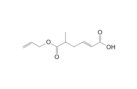 (E)-5-Allyloxycarbonyl-2-pentenoic acid