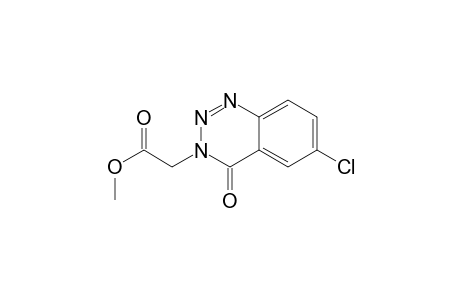 1,2,3-Benzotriazine-3(4H)-acetic acid, 6-chloro-4-oxo-, methyl ester