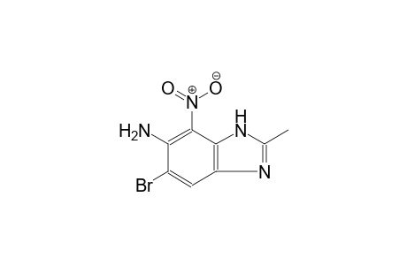1H-benzimidazol-6-amine, 5-bromo-2-methyl-7-nitro-