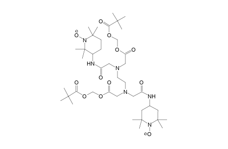 1-Piperidinyloxy, 4,4'-[1,2-ethanediylbis[[[2-[(2,2-dimethyl-1-oxopropoxy)methoxy]-2-oxoethyl]imino](1-oxo-2,1-ethanediyl)imino]]bis[2,2,6,6-tetramethyl-