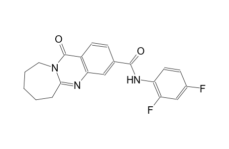 N-(2,4-difluorophenyl)-12-oxo-6,7,8,9,10,12-hexahydroazepino[2,1-b]quinazoline-3-carboxamide
