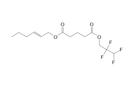 Glutaric acid, hex-2-en-1-yl 2,2,3,3-tetrafluoropropyl ester