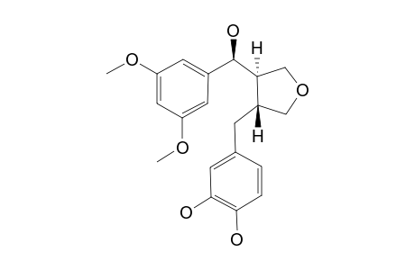 ACANTHOSESSILIN-A;3-(3',4'-DIHYDROXYBENZYL)-4-[(7S),7-HYDROXY-3,5-DIMETHOXYBENZYL]-TETRAHYDROXYFURAN