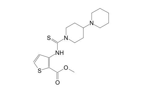 methyl 3-(2-{[1,4'-bipiperidin]-1'-yl}-2-sulfanylideneethyl)thiophene-2-carboxylate